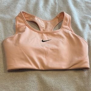nike dri-fit sports bra - orange/pink - size s